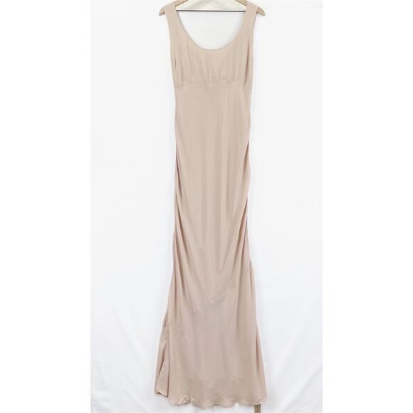 Reformation Dress Womens 12 Blush Champagne‎ Maxi Gown Romantic Bridesmaid NWT - Picture 5 of 16